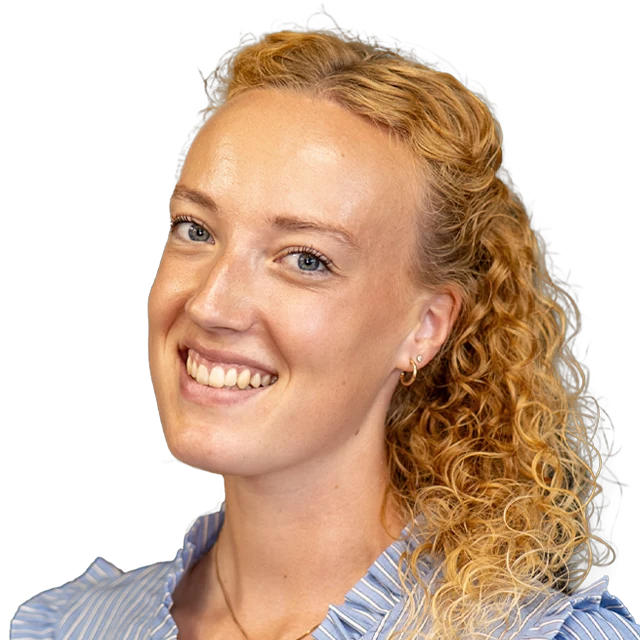 Redigeret Scan-Convert-medarbejderportræt af Camilla