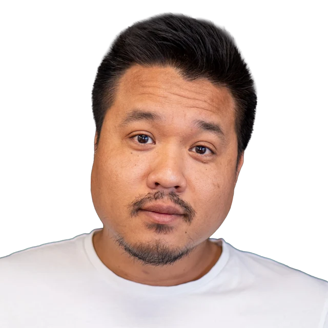 Redigeret Scan-Convert-medarbejderportræt af Tuong
